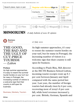 The good, the bad and the ugly of cut-price tourism
