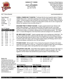 Team Record Last 10 Games Media Info On the Hill... South