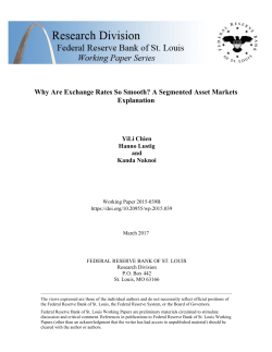 A Segmented Asset Markets Explanation