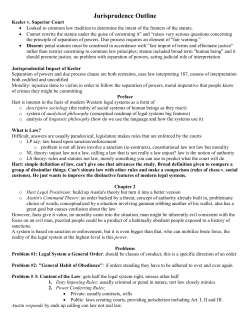 Jurisprudence Outline - Mississippi Law Journal