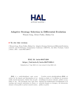 Adaptive Strategy Selection in Differential Evolution - HAL