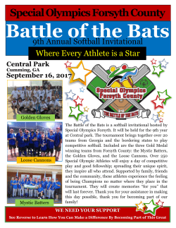 Battle of the Bats - Special Olympics Forsyth County