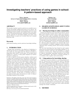 A pattern-based approach - The International Symposium on Open