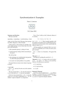Synchronization 6: Examples