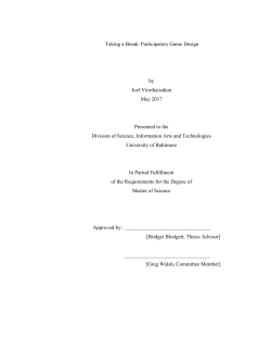 Thesis Template - MD-SOAR