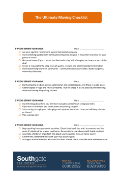 The Ultimate Moving Checklist