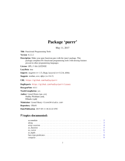 Package `purrr`