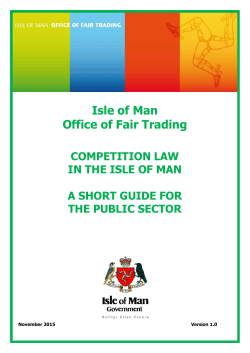 competition law - Isle of Man Government