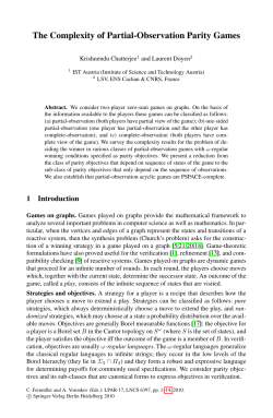 The Complexity of Partial-Observation Parity Games