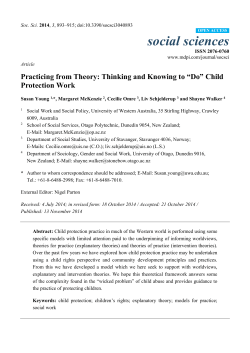 Practicing from Theory: Thinking and Knowing to &ldquo;Do&rdquo; Child