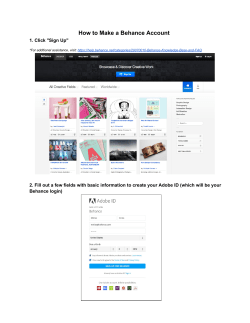 How to Make a Behance Account