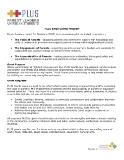 NEIGHBORHOOD FUND FITNESS GRANTS ($500 to $5000)