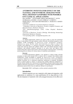 antibiotic potentiator effect of the natural and