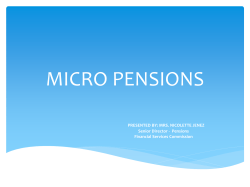 micropensions - Financial Services Commission