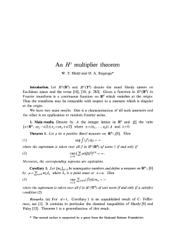 multiplier theorem