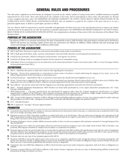 general rules and procedures