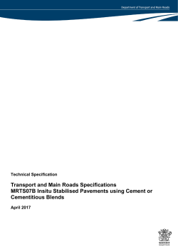 MRTS07B Technical Specification - Department of Transport and