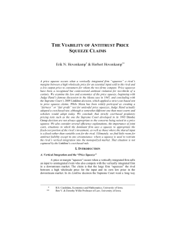 the viability of antitrust price squeeze claims