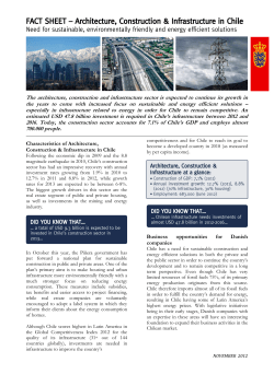 The architecture, construction and infrastructure sector is expected