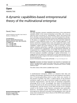 A dynamic capabilities-based entrepreneurial theory of the