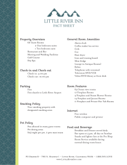 fact sheet - Little River Inn
