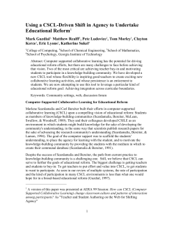 Teacher and Student Authoring on the Web for