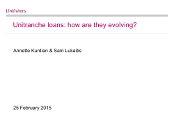 Unitranche loans: how are they evolving?