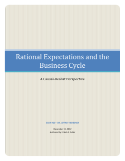 Rational Expectations and the Business Cycle