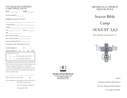 Brochure - Michigan Lutheran High School