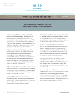 What Is a Proof of Concept? - K