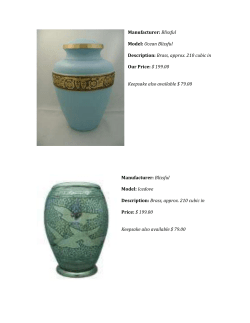 Manufacturer: Blissful Model: Ocean Blissful Description: Brass