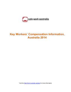Key Workers` Compensation Information, Australia 2014