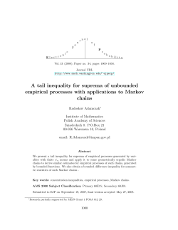 A tail inequality for suprema of unbounded empirical