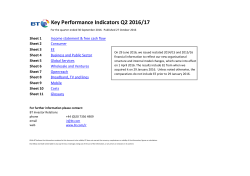 Key Performance Indicators Q2 2016/17