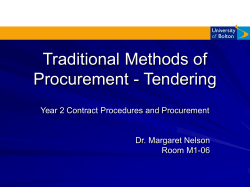 selective tendering