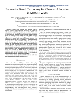Parameter Based Taxonomy for Channel Allocation in MRMC WMN