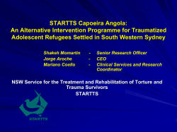 Capoeira Angola - International Rehabilitation Council for Torture