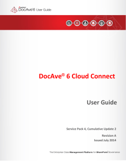 DocAve 6 Cloud Connect User Guide