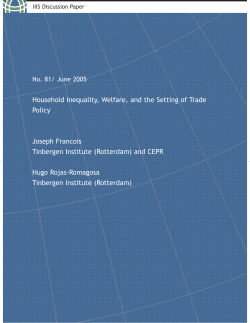 Household Inequality, Welfare, and the Setting of Trade Policy