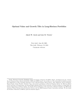 Optimal Value and Growth Tilts in Long-Horizon