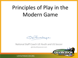 Principles of Play in the Modern Game