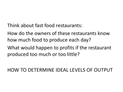 Increasing, Diminishing, and Negative Marginal Returns