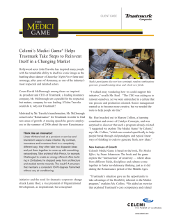 Celemi`s Medici Game&reg; Helps Trustmark Take Steps to Reinvent