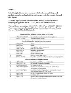 Testing: Total Piping Solutions, Inc. provides proof of performance