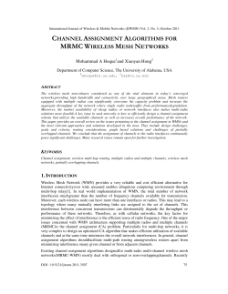 channel assignment algorithms for mrmc