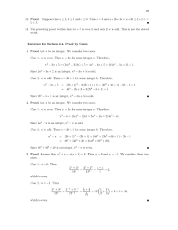 29 13. Proof. Suppose that a &le; 2, b &le; 1 and c &le; 0. Thus c = 0 and a