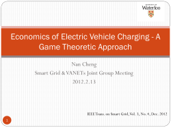 Economics of Electric Vehicle Charging - A Game
