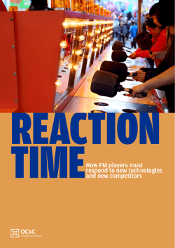 TIMEHow FM players must respond to new technologies and new
