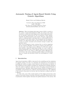 Automatic Tuning of Agent-Based Models Using Genetic Algorithms