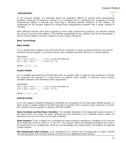 Simplex Method - Haldia Institute of Technology